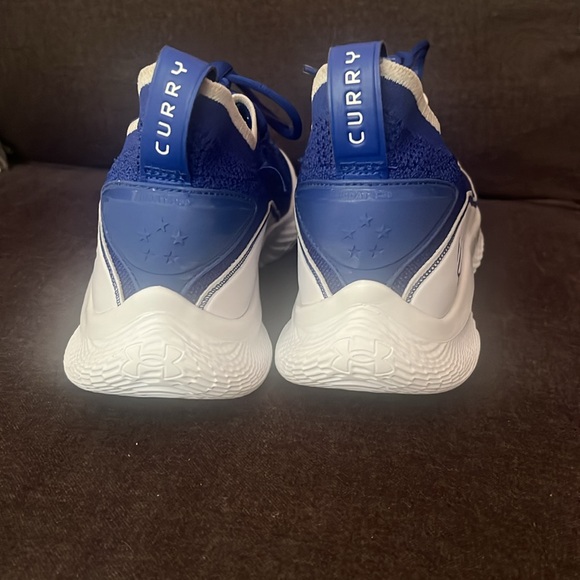 Steph Curry blue basketball sneakers- worn once - Picture 3 of 3
